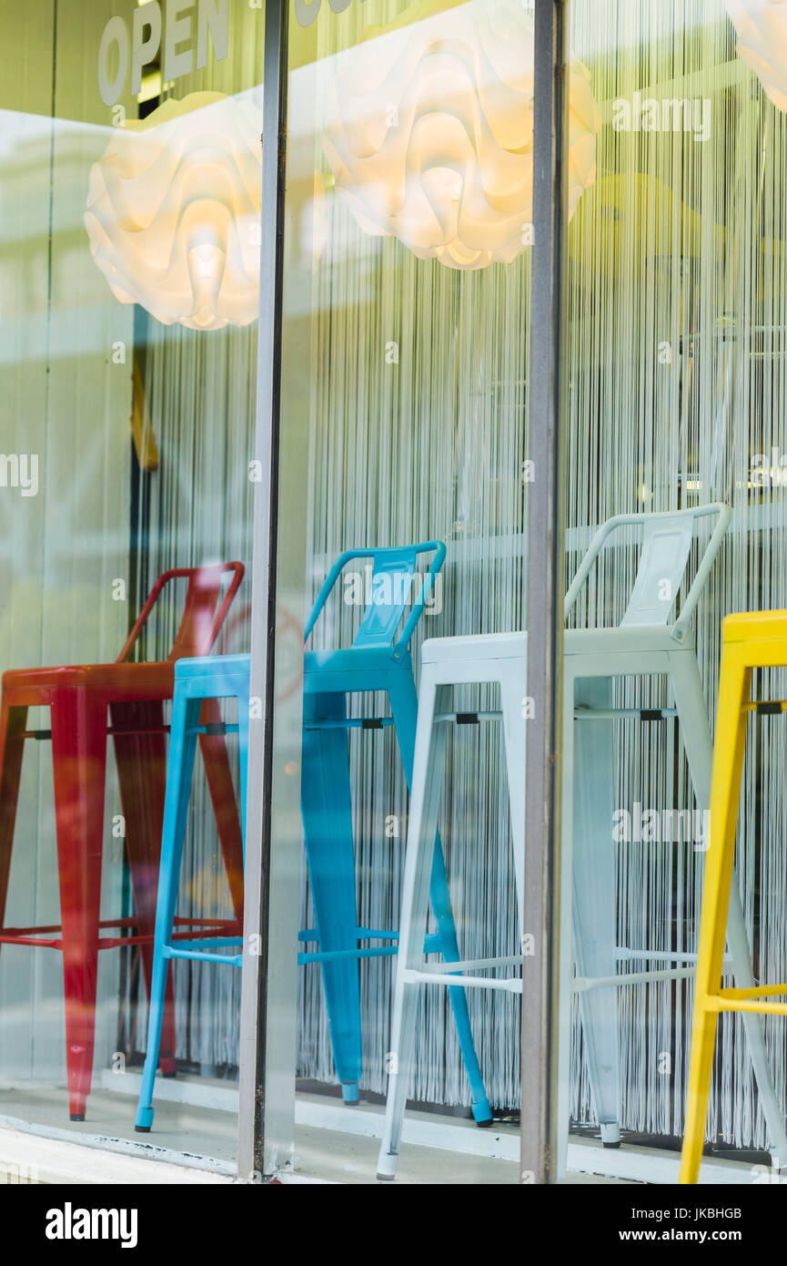 USA, Pennsylvania, Philadelphia, hip bar stools Stock Photo Alamy