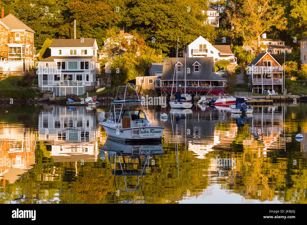 USA, Massachusetts, Gloucester, Annisquam, Lobster Cove, Autumn Stock
