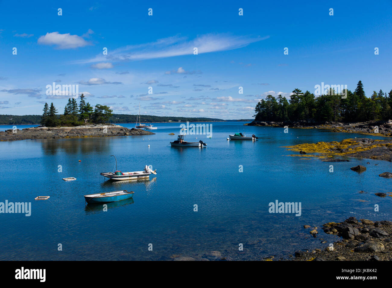 USA, Maine, Blue Hill, Blue Hill Harbor Stock Photo