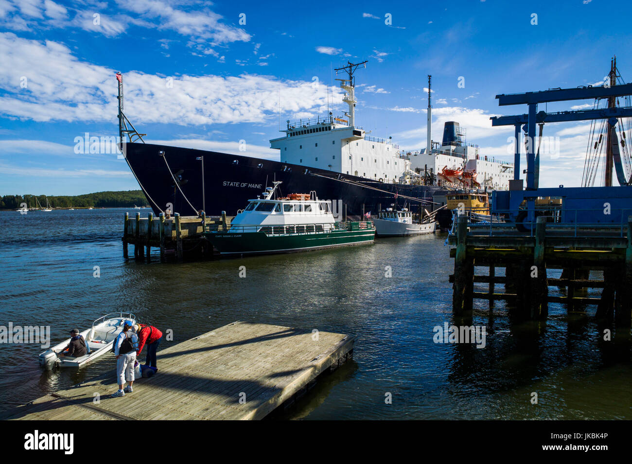 USA, Maine, Castine, Maine Maritime Academy, Training ship State of