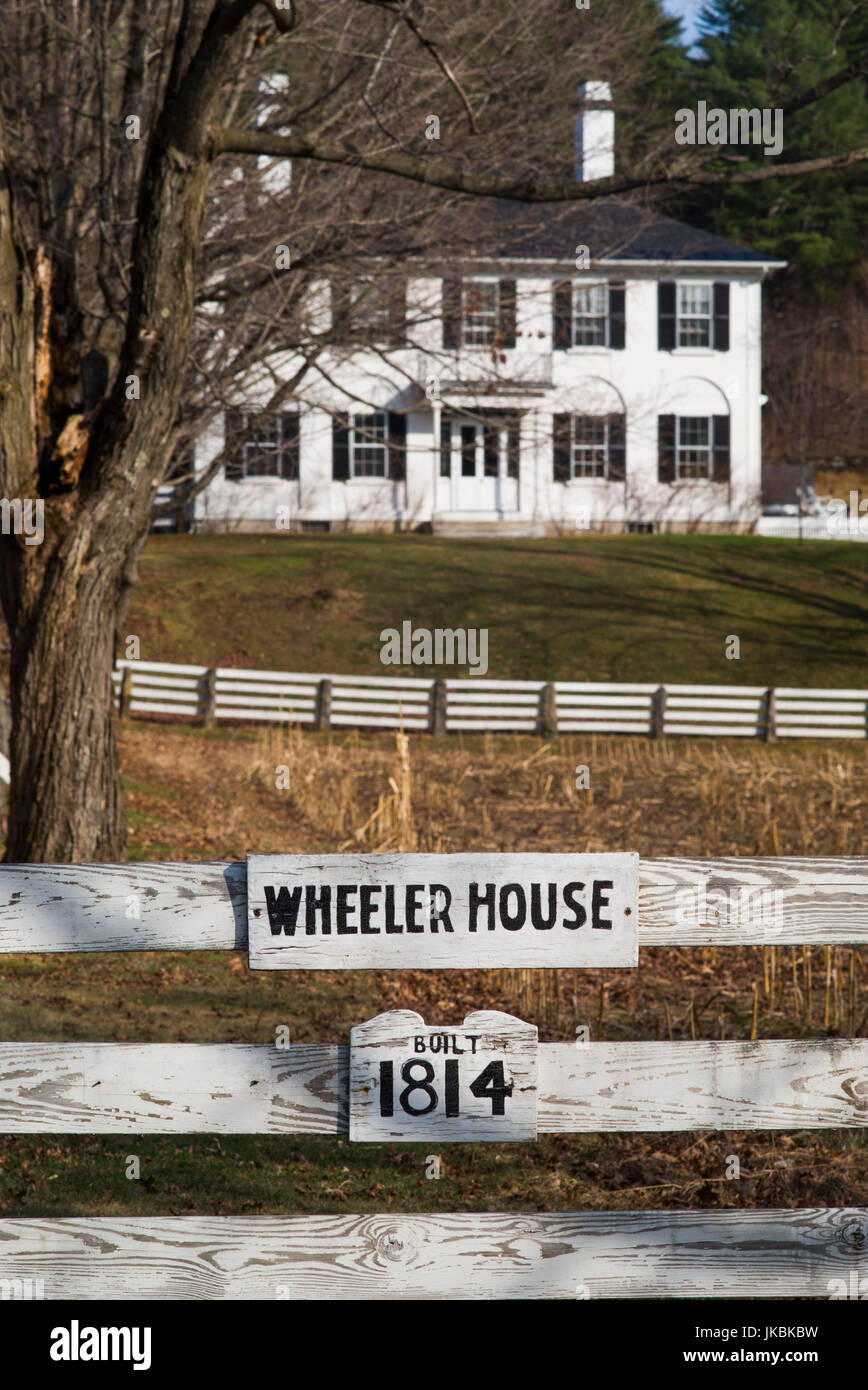 USA, New Hampshire, Orford, One of the seven Ridge Federaliststyle