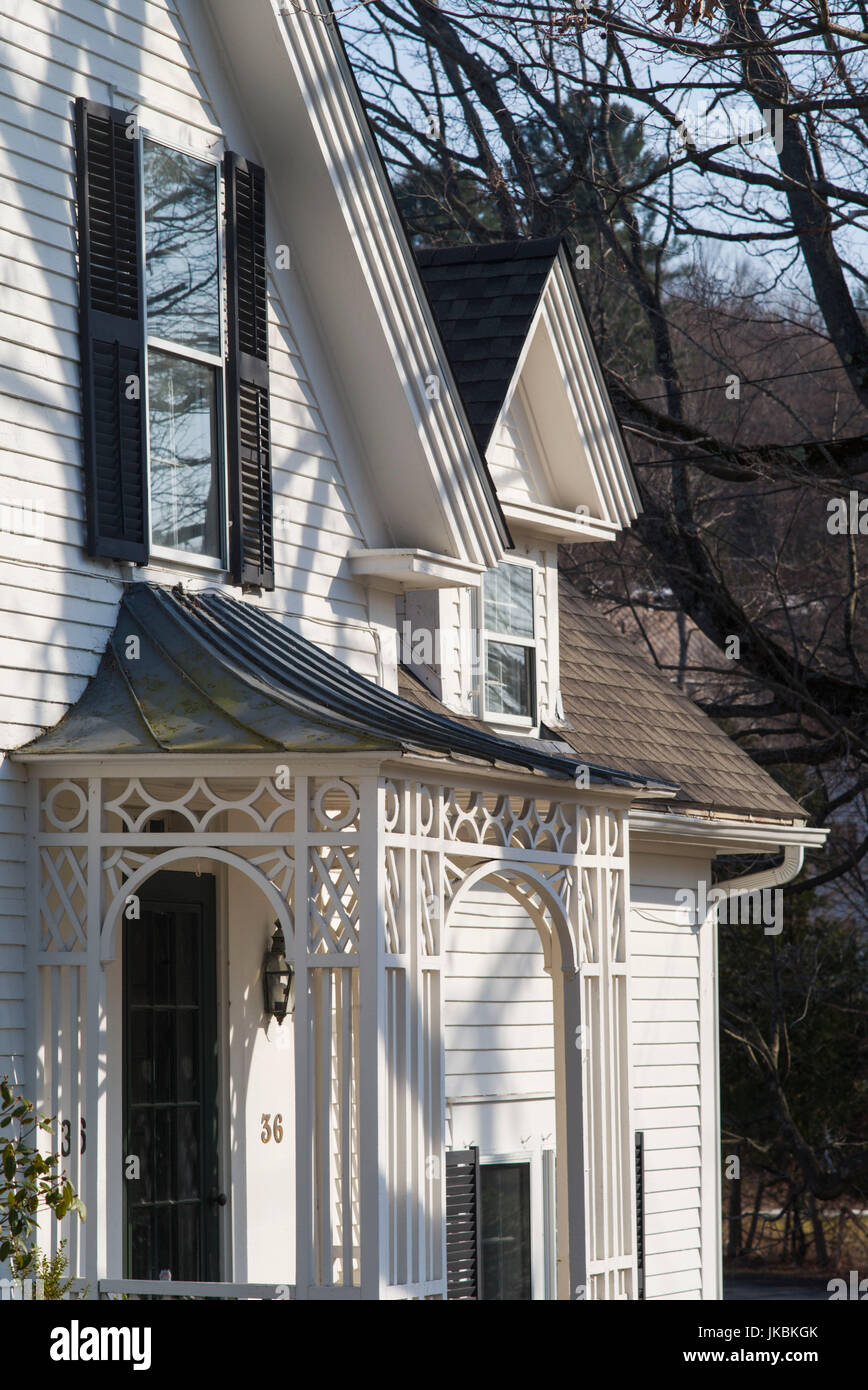 USA, Vermont, Woodstock, house detail Stock Photo - Alamy