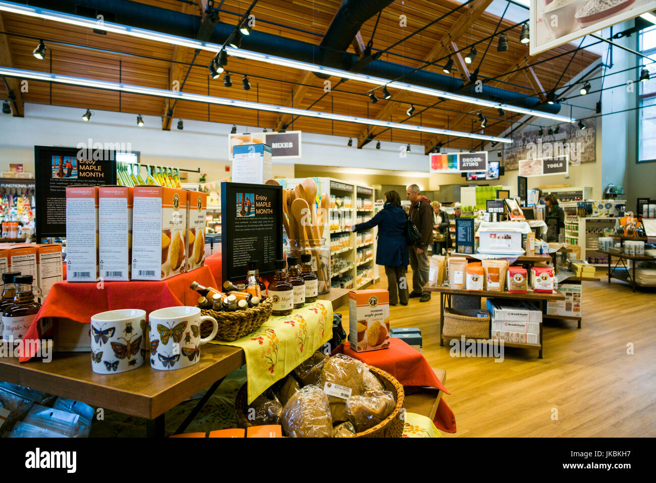 USA, Vermont, Norwich, King Arthur Flour, Flour company's Store, cafe