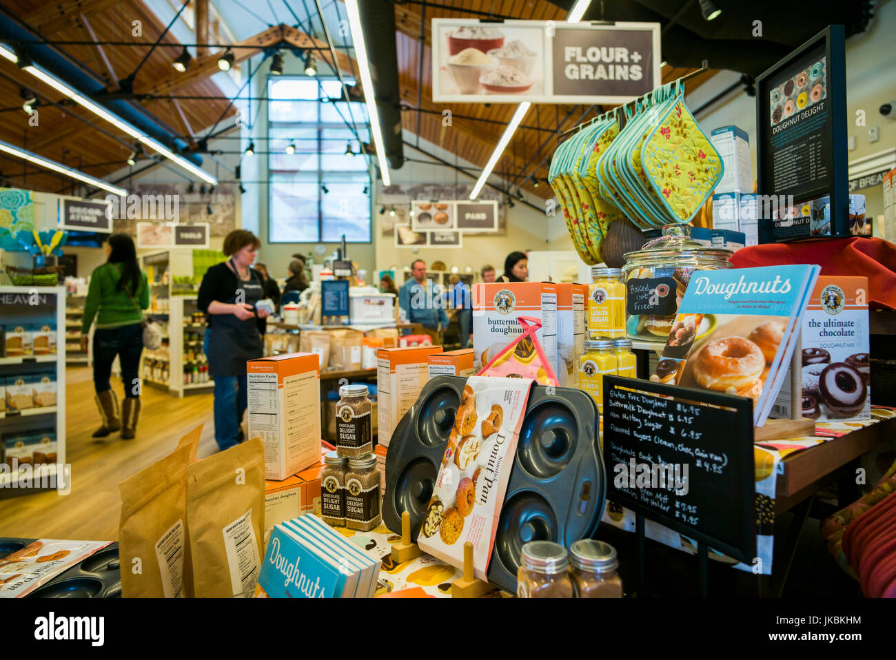 USA, Vermont, Norwich, King Arthur Flour, Flour company's Store, cafe