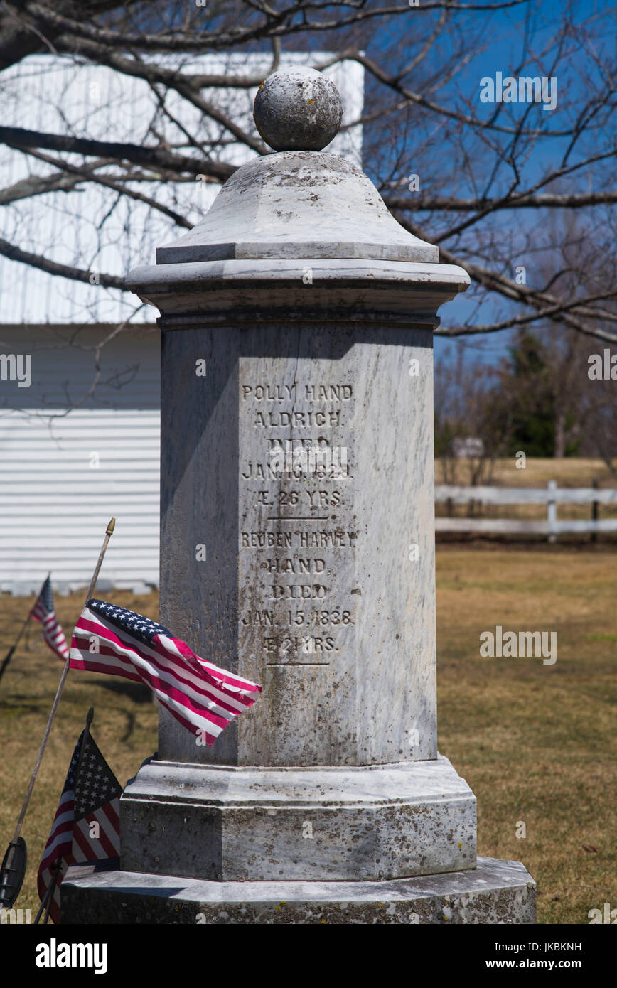USA, Vermont, Peacham, Town cemetery Stock Photo Alamy