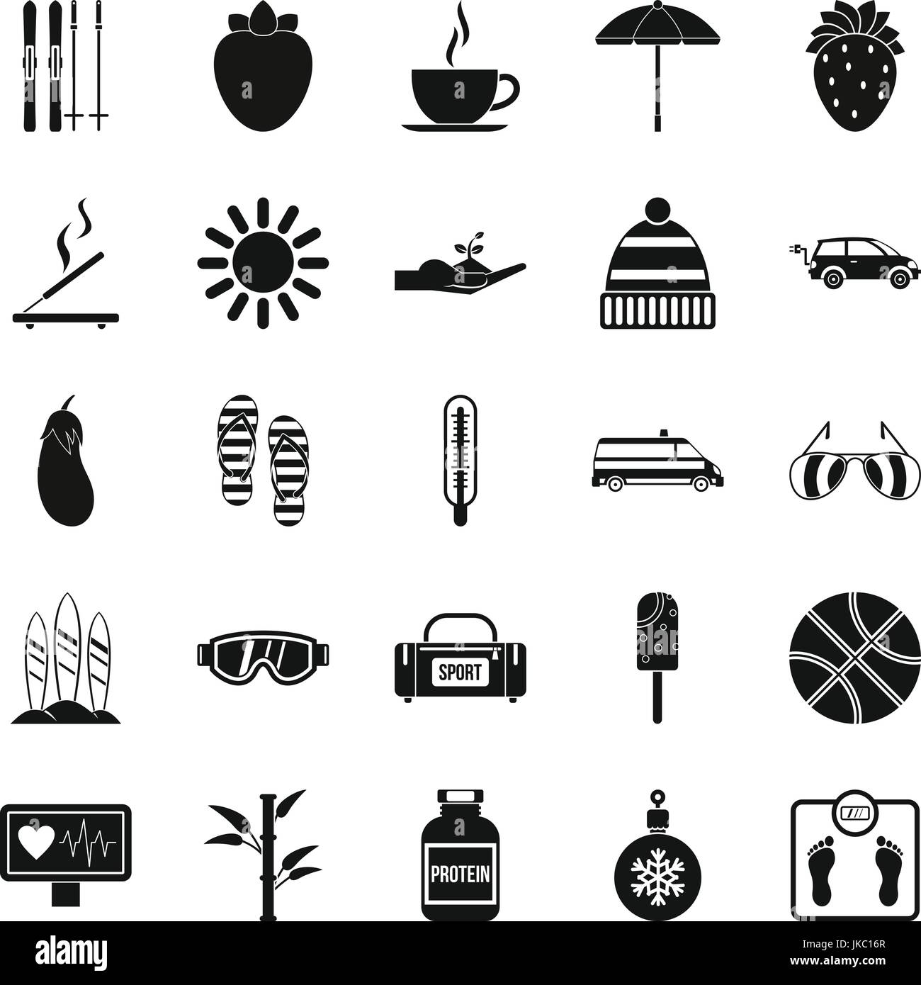 Health icons set, simple style Stock Vector Image & Art - Alamy