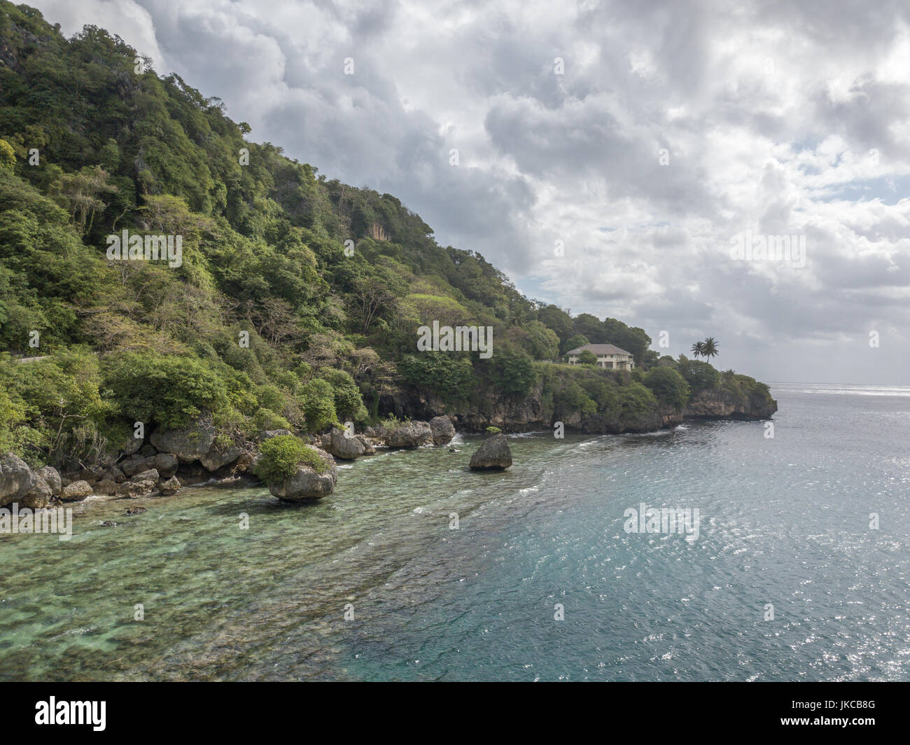 Flying Fish Cove on Christmas Island, an Australian territory in the
