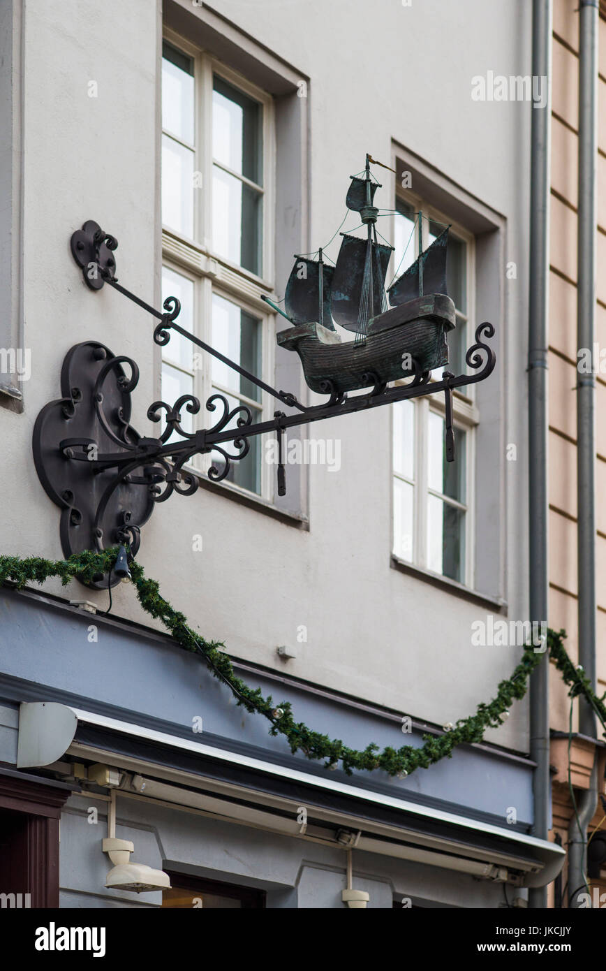Germany, Berlin, Nikolaiviertel, building detail Stock Photo