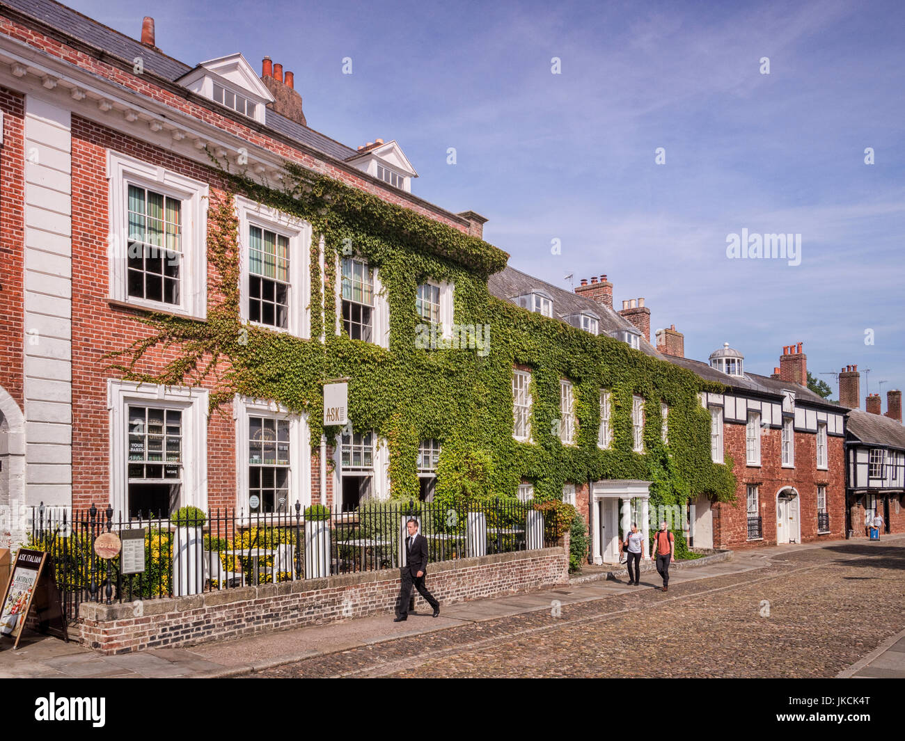 20 June 2017 Exeter, Devon, UK Houses in Cathedral Close, Exeter