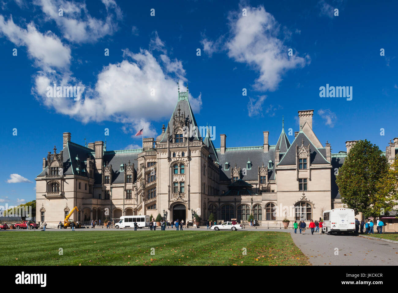 USA, North Carolina, Asheville, The Biltmore Estate, 250 room home formerly owned by George Vanderbilt Stock Photo