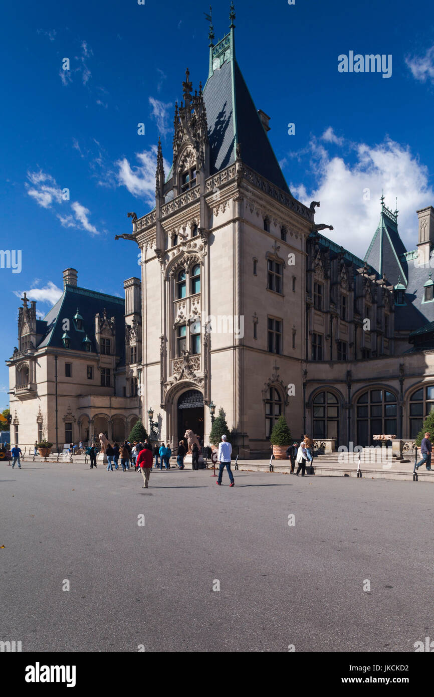 USA, North Carolina, Asheville, The Biltmore Estate, 250 room home formerly owned by George Vanderbilt Stock Photo