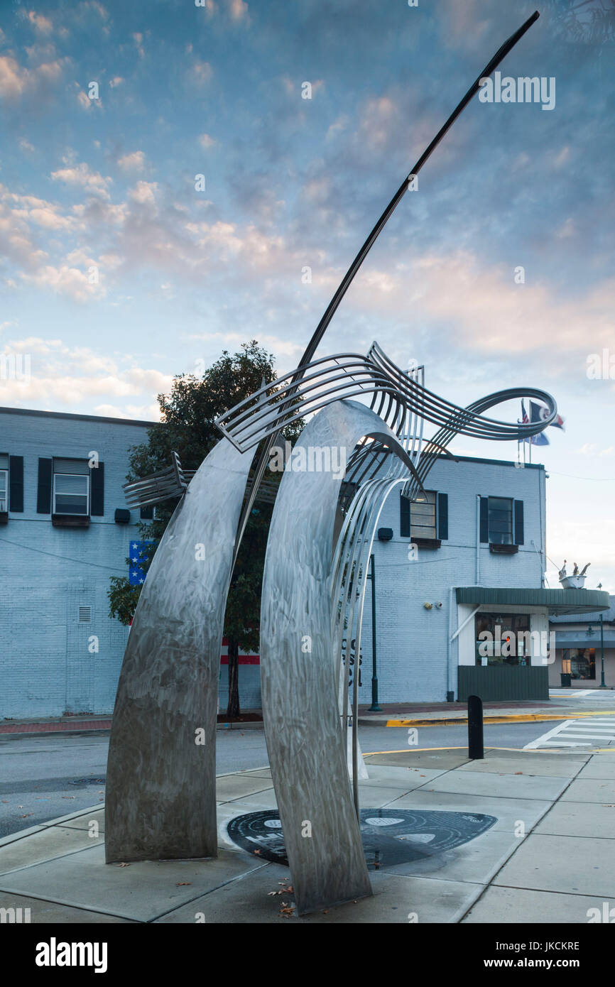 USA, South Carolina, Columbia, 5 Points neighborhood, monument to local band, Hootie and the Blowfish Stock Photo