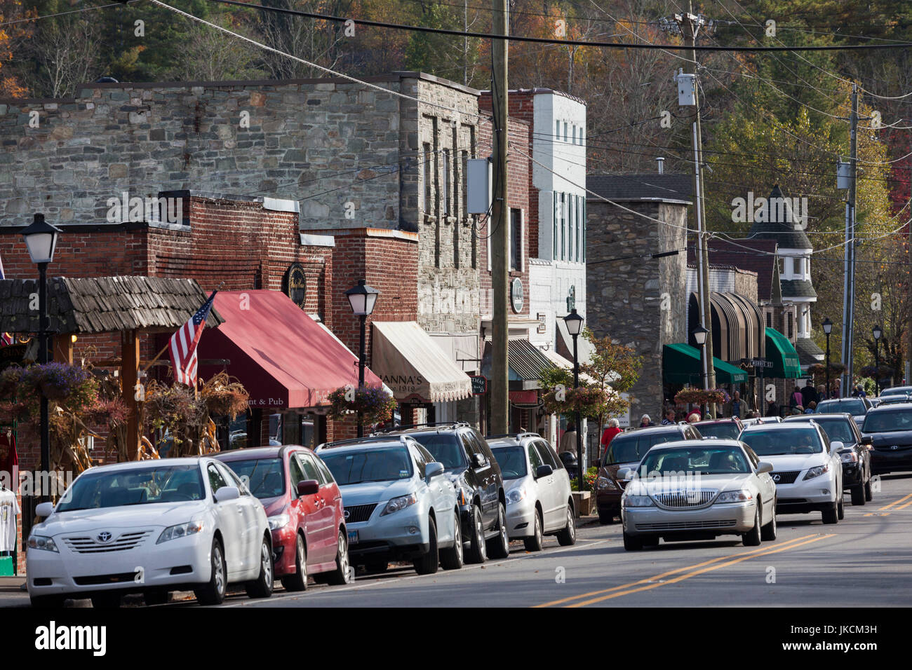 USA, North Carolina, Blowing Rock, downtown, autumn Stock Photo Alamy