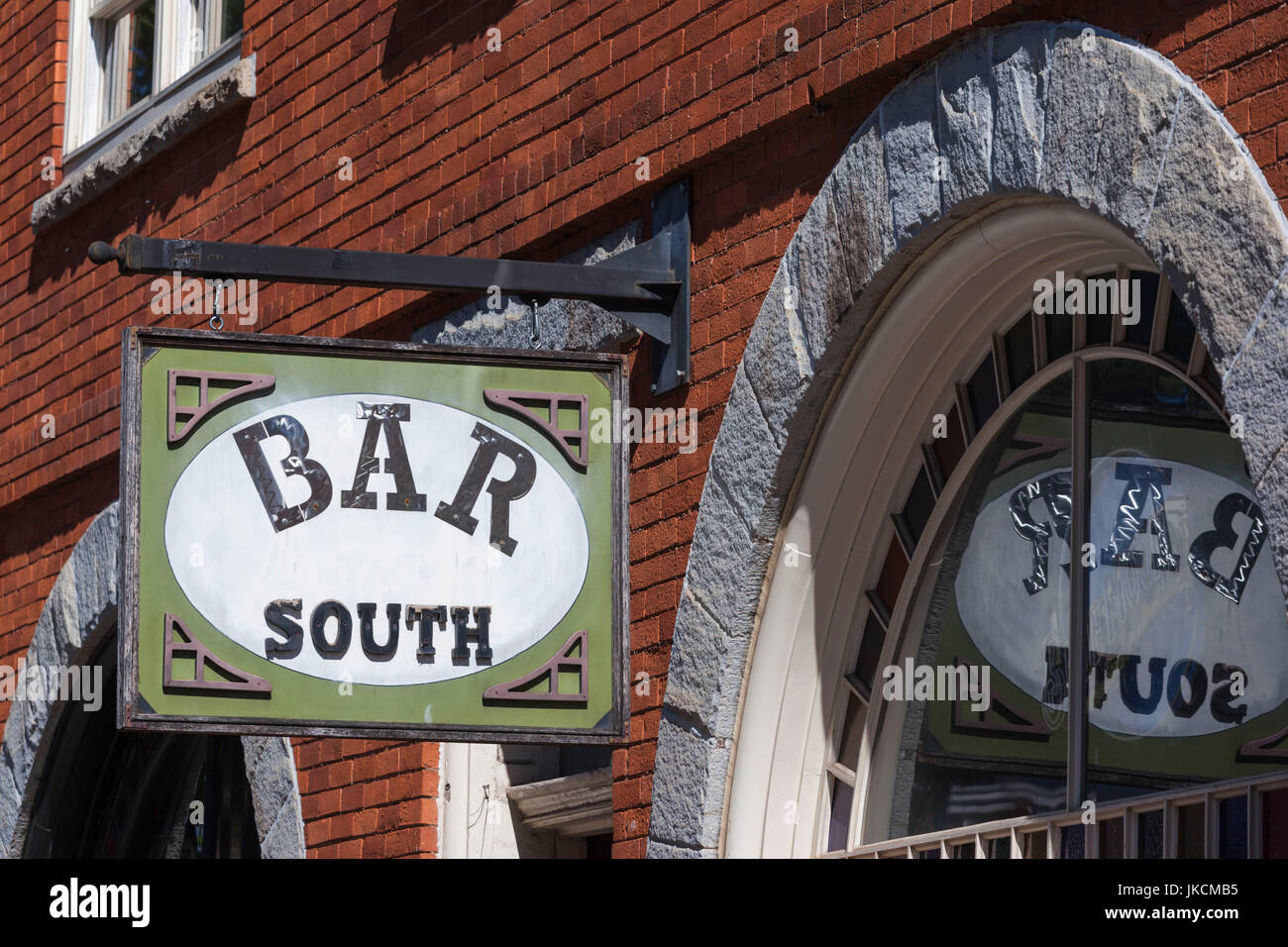 USA, Athens, sign for the Bar South Stock Photo Alamy