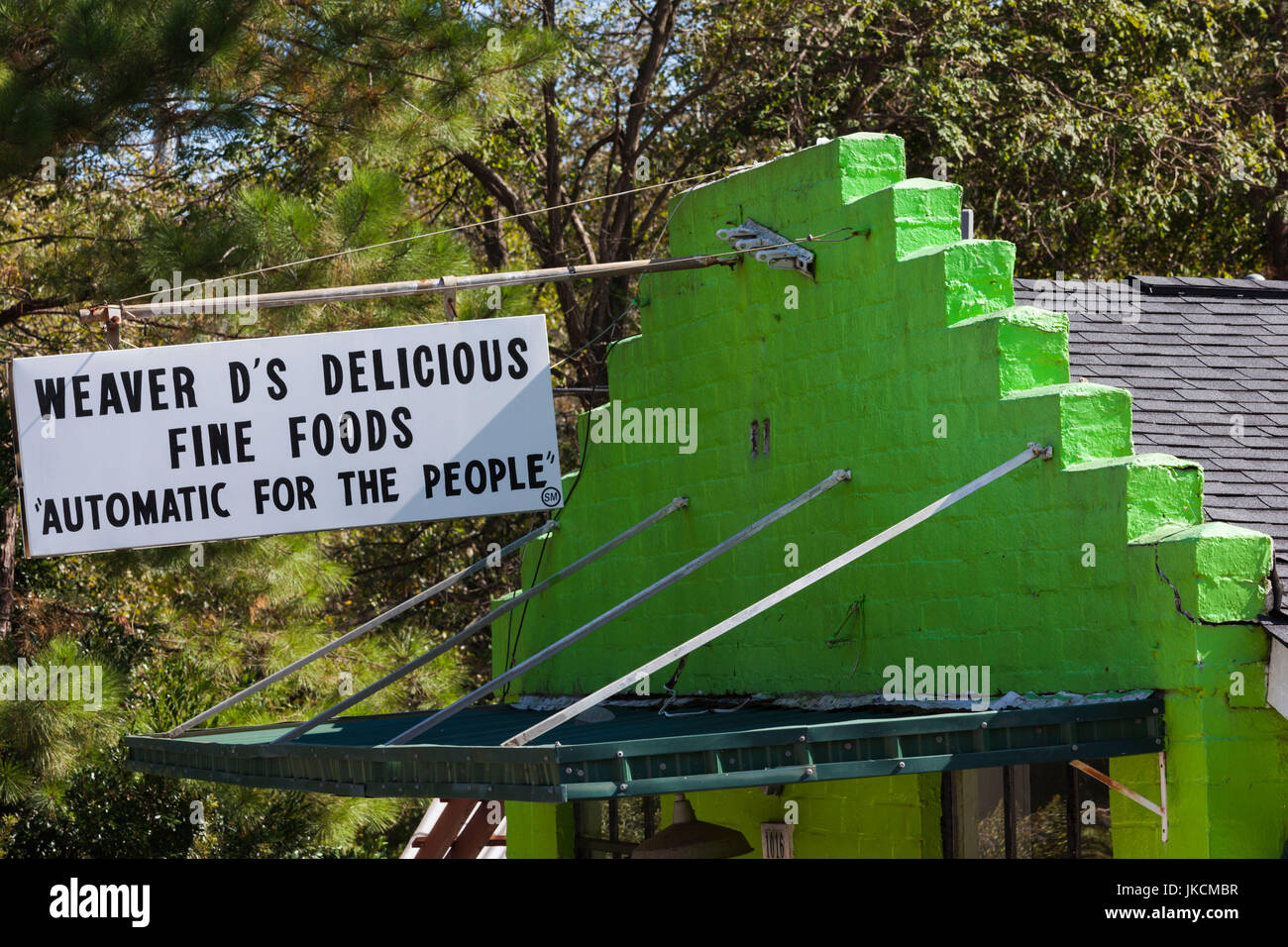USA, Athens, Weaver D's soul food restaurant, exterior Stock