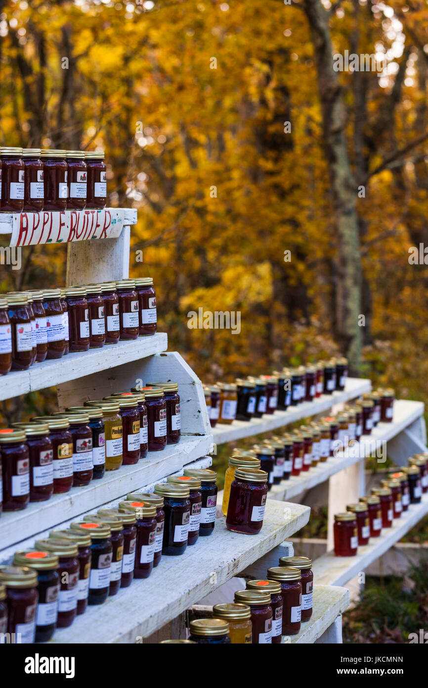 Outdoor Jam And Jelly Stand By The Blue Ridge Parkway High Resolution Stock Photography and