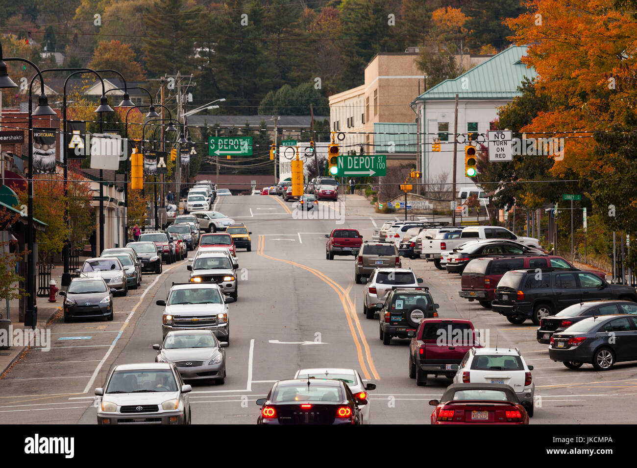 USA, North Carolina, Boone, Main Street Stock Photo Alamy