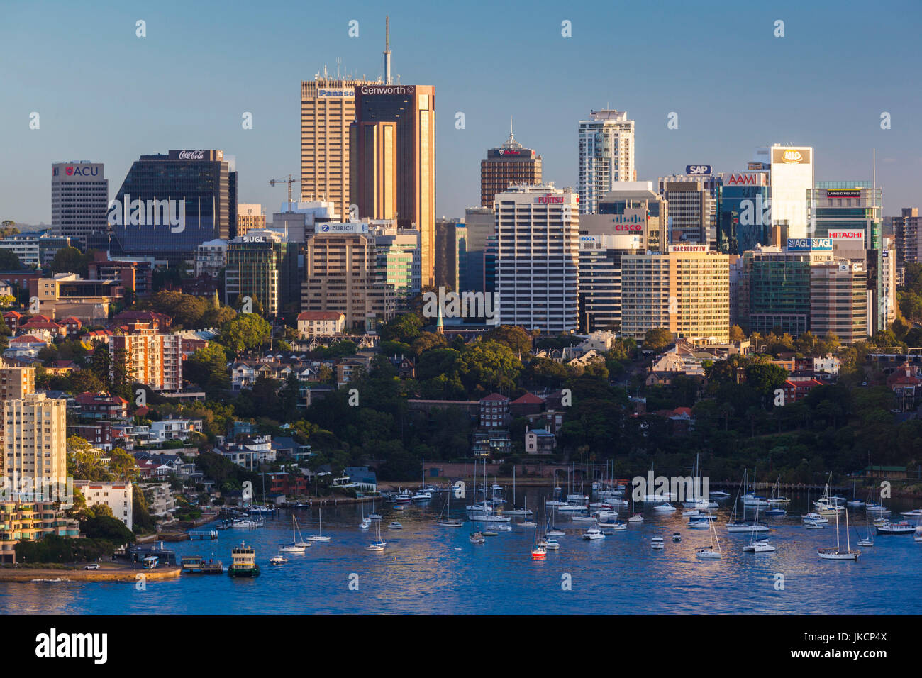 Australia, New South Wales, NSW, Sydney, North Sydney, elevated view