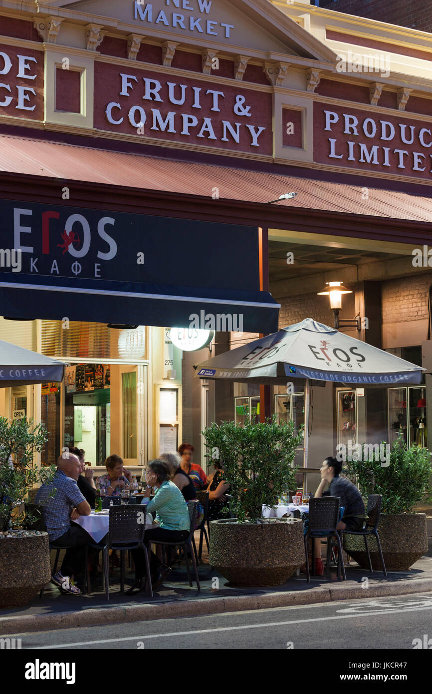 Australia, South Australia, Adelaide, Rundle Street cafes, evening