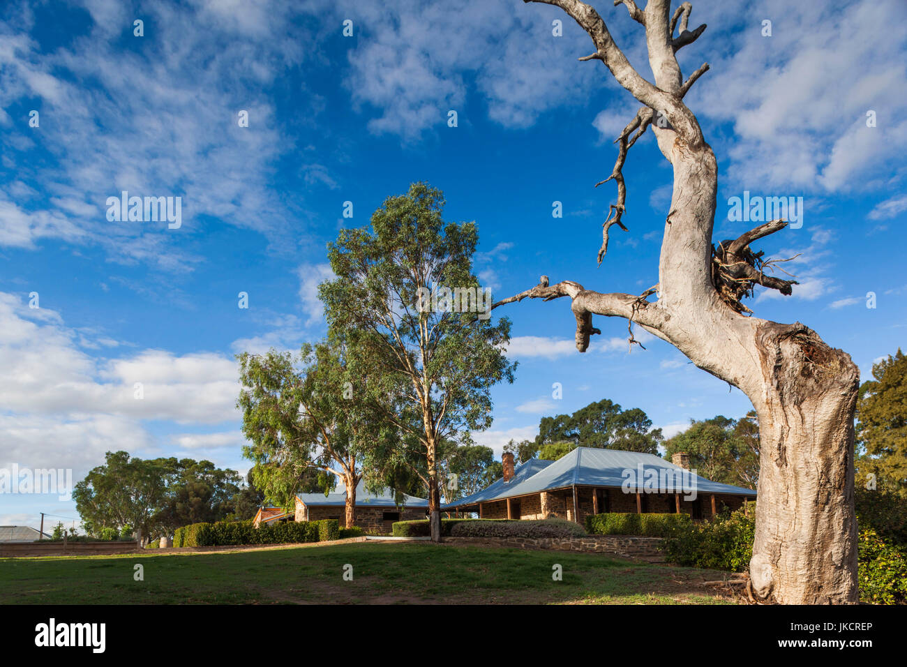 Australia, South Australia, Barossa Valley, Rowland Flat, Jacob's Creek Winery, old winery buildings Stock Photo