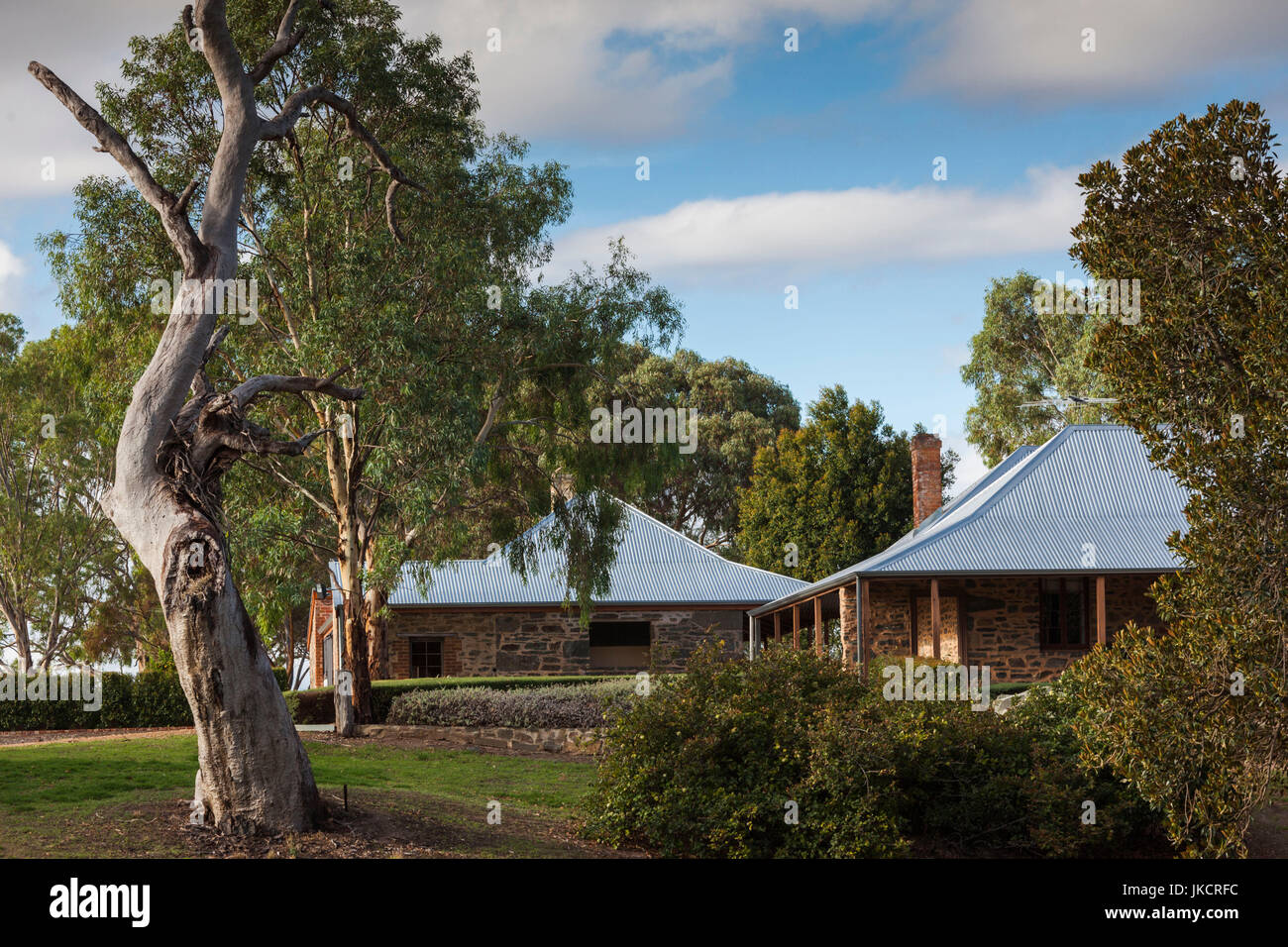 Australia, South Australia, Barossa Valley, Rowland Flat, Jacob's Creek Winery, old winery buildings Stock Photo