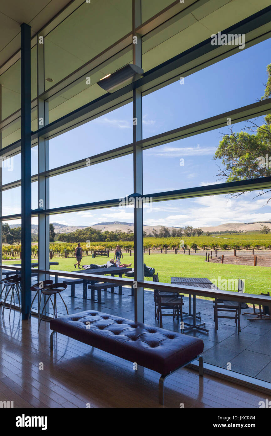 Australia, South Australia, Barossa Valley, Rowland Flat, Jacob's Creek Winery, visitor center, interior Stock Photo