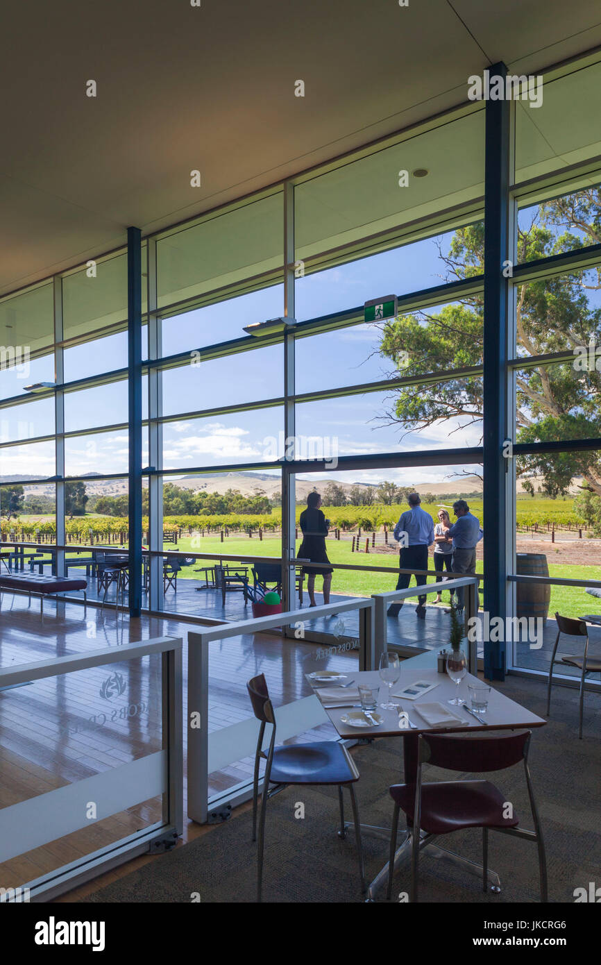 Australia, South Australia, Barossa Valley, Rowland Flat, Jacob's Creek Winery, visitor center, interior Stock Photo