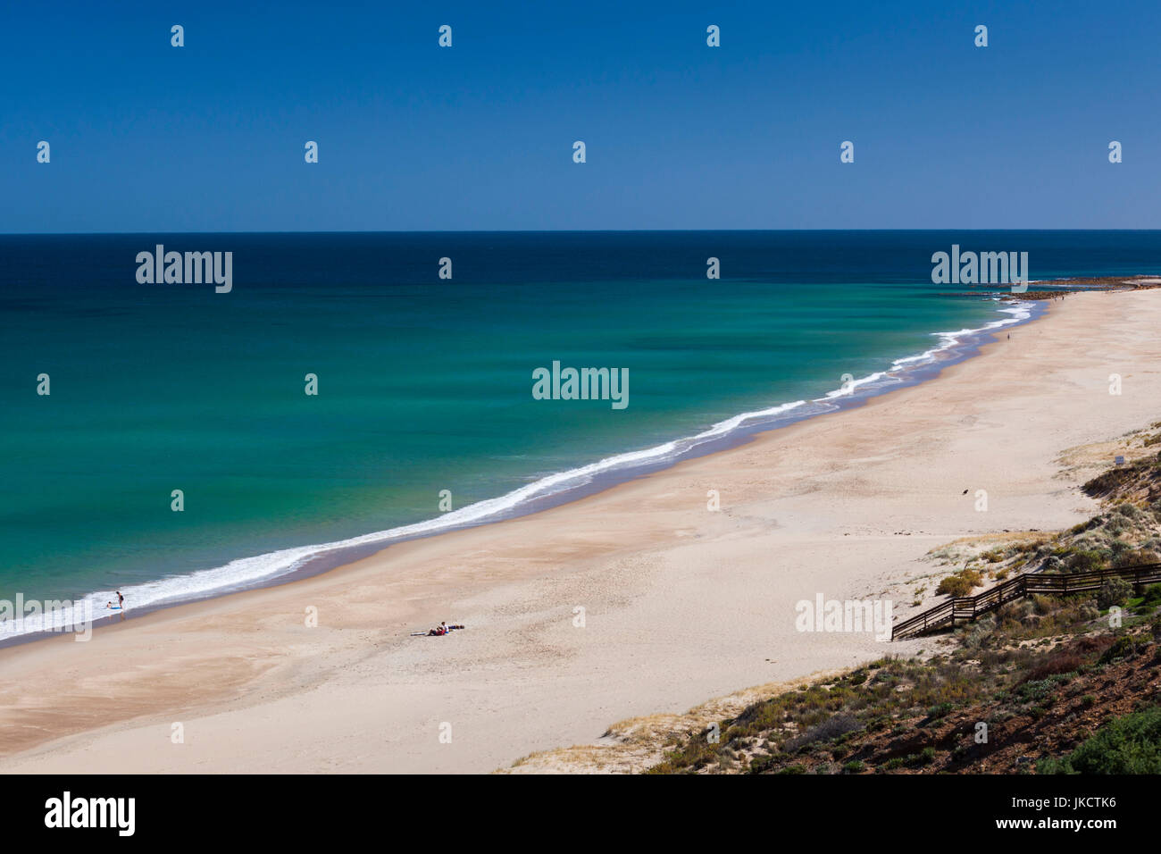 Australia, South Australia, Fleurieu Peninsula, Port Willunga, elevated beach view Stock Photo