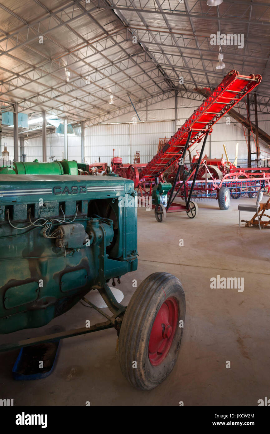 Australia, South Australia, Yorke Peninsula, Kadina, Farm Shed Museum, interior, farm tractor