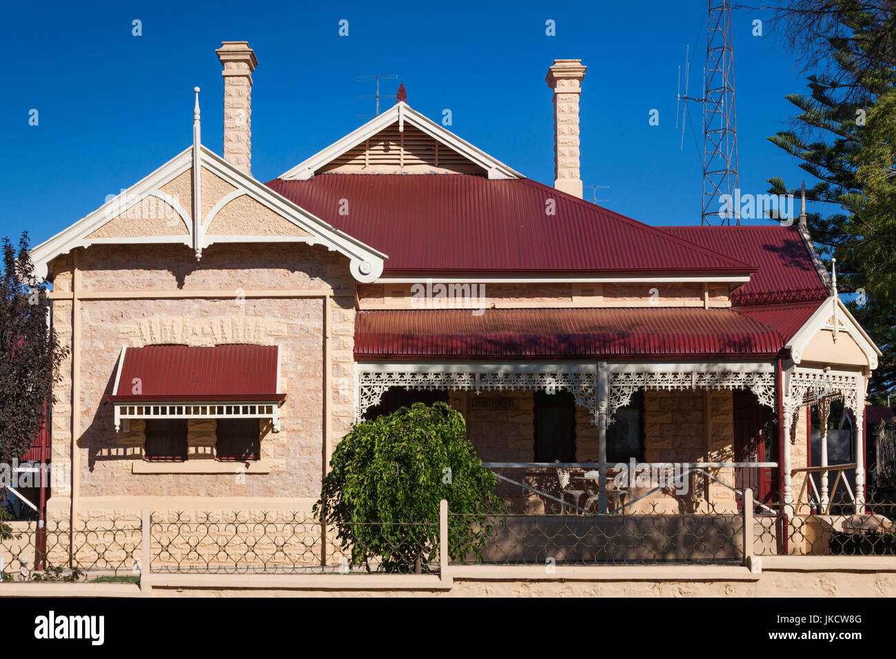 Australia, South Australia, Yorke Peninsula, Moonta, former copper-mining boom town, house Stock Photo