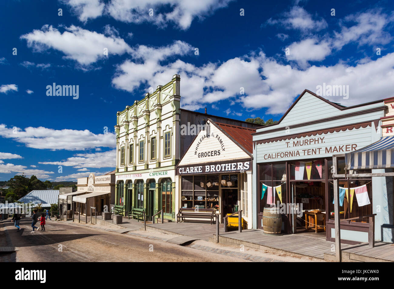 Australia Victoria Vic Ballarat Sovereign Hill Recreated Stock Photo Alamy