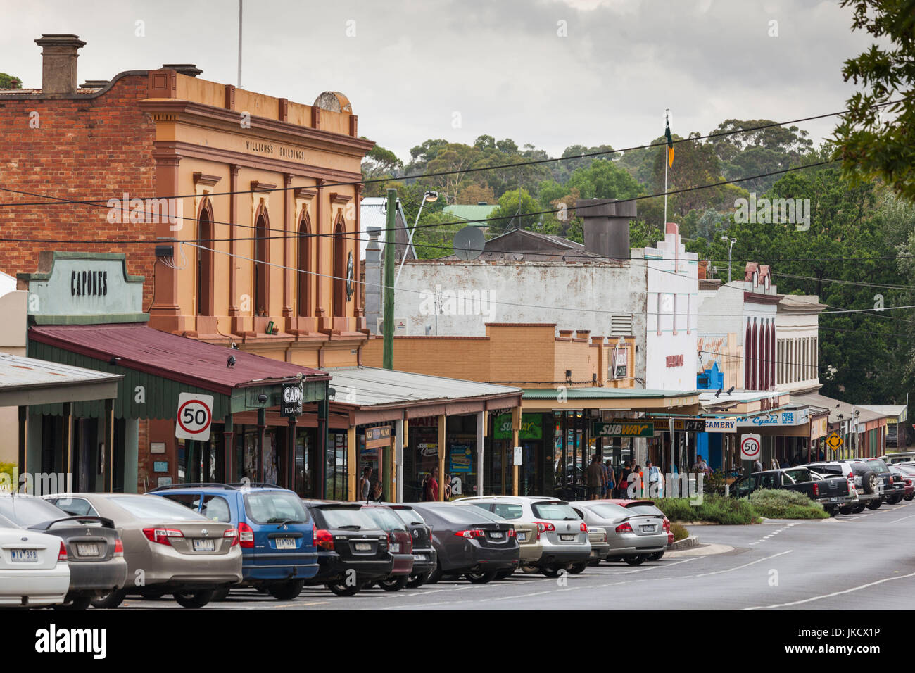 Australia, Victoria, VIC, Castlemaine, downtown view Stock Photo Alamy
