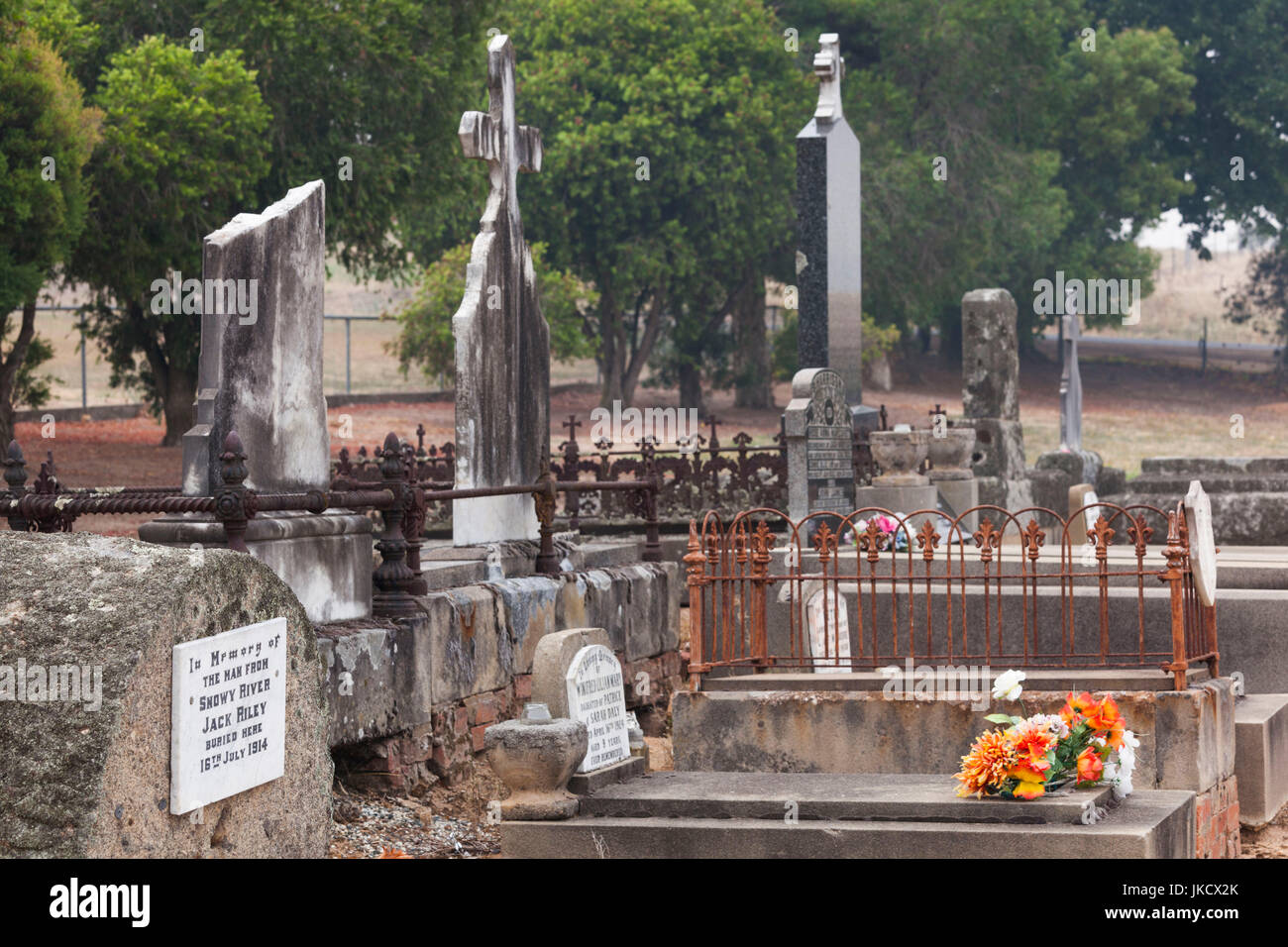 Australia, Victoria, VIC, Corryong, grave of Jack Riley, The Man From ...