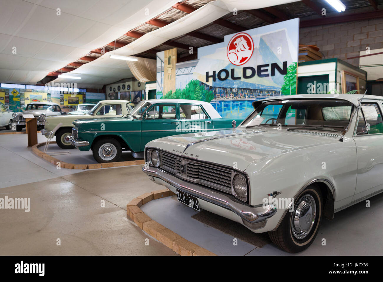 Australia, Victoria, VIC, Echuca, National Holden Museum, 1970s-era Holden cars Stock Photo