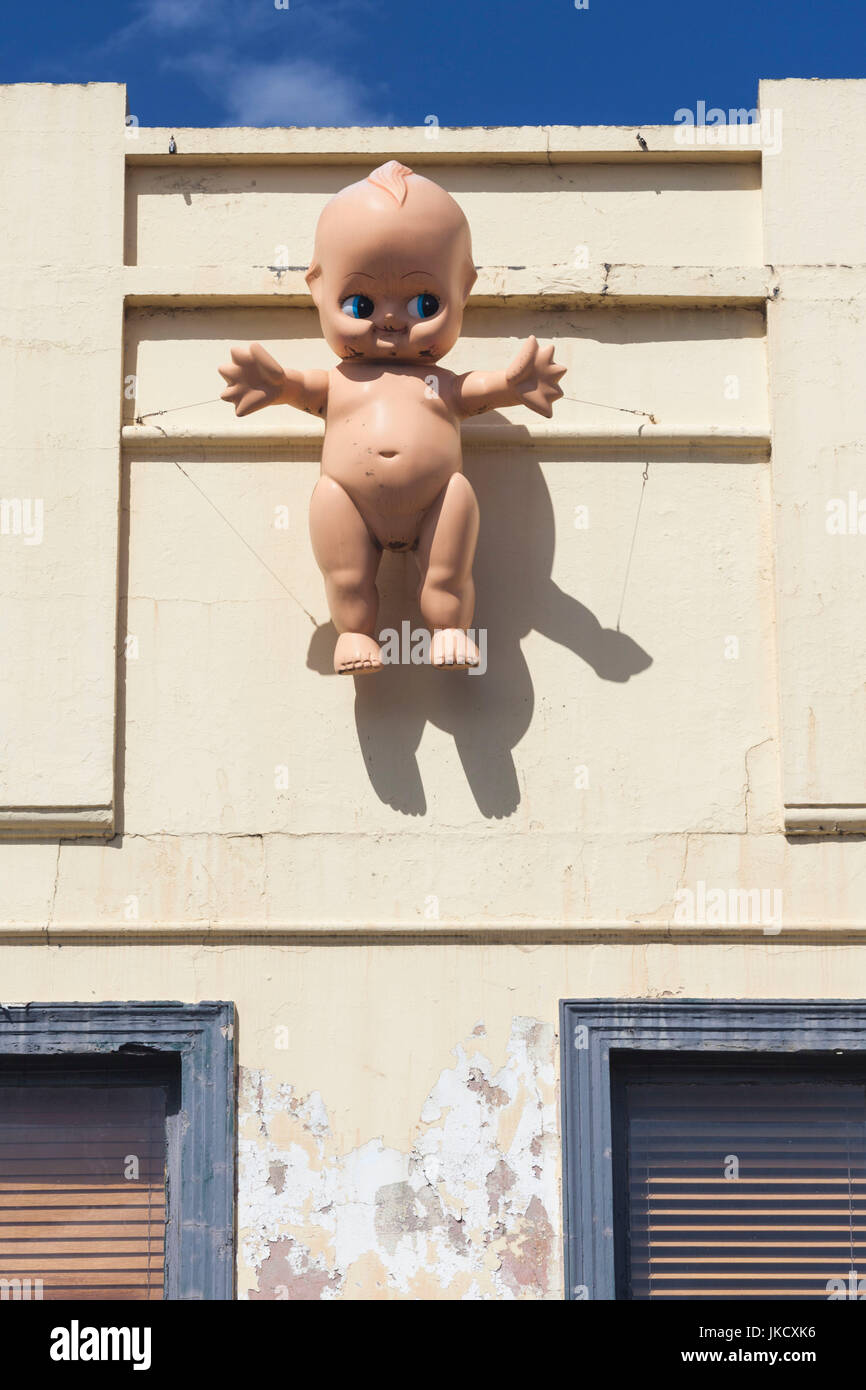 Australia, Victoria, VIC, Melbourne, Fitzroy, Brunswick Street, kewpie doll store art Stock Photo