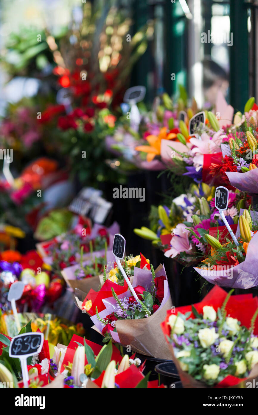 Australia, Victoria, VIC, Melbourne, Swanston Street, flower shop Stock Photo Alamy