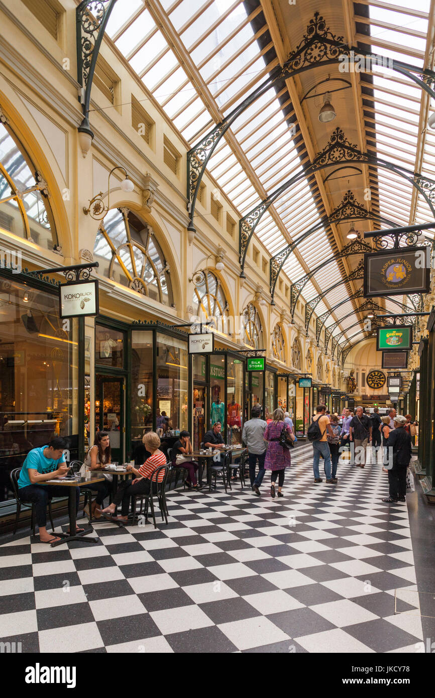 Australia, Victoria, VIC, Melbourne, The Block Arcade, interior Stock
