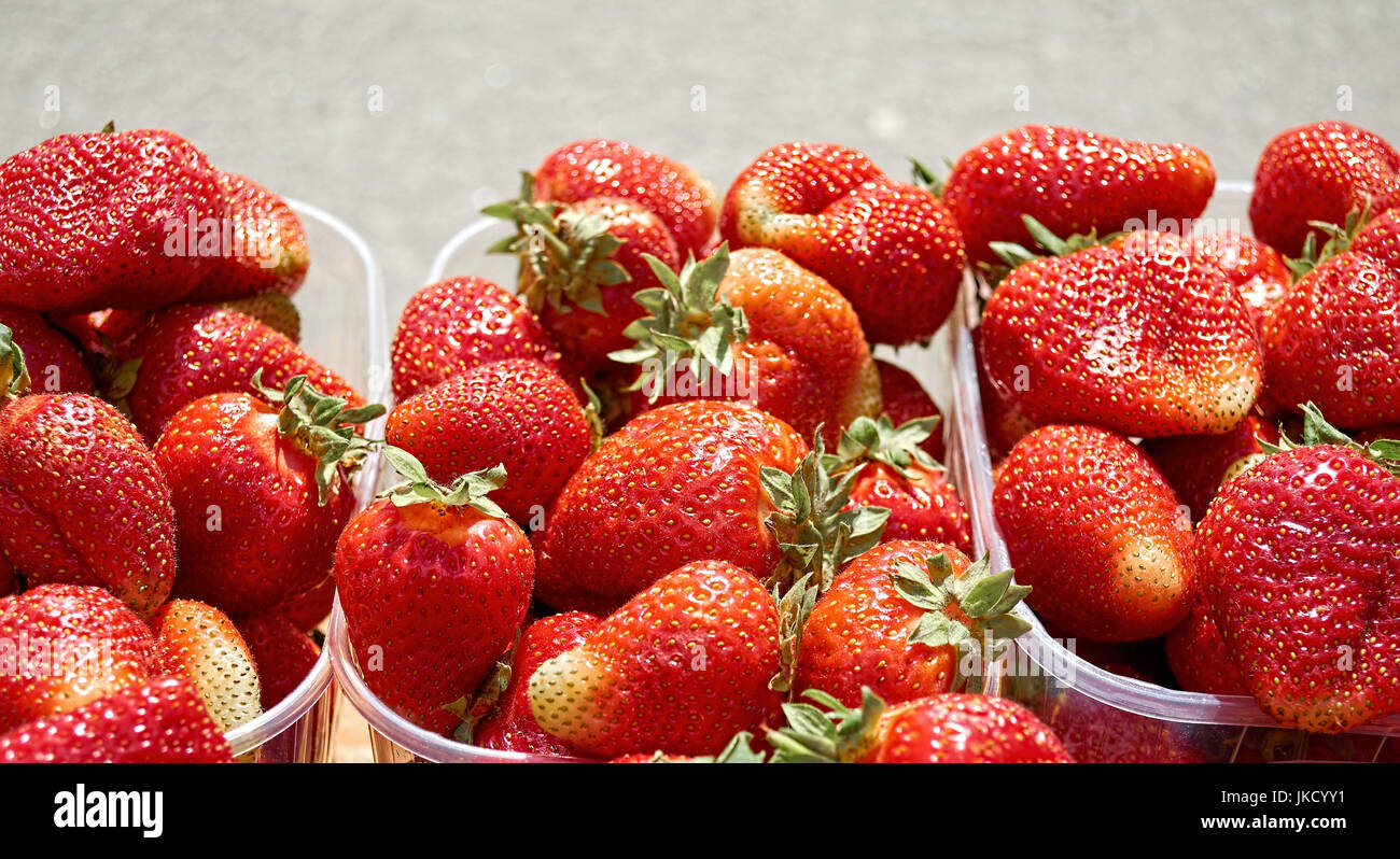 Fresh ripe perfect strawberry - Food Frame Background Stock Photo - Alamy