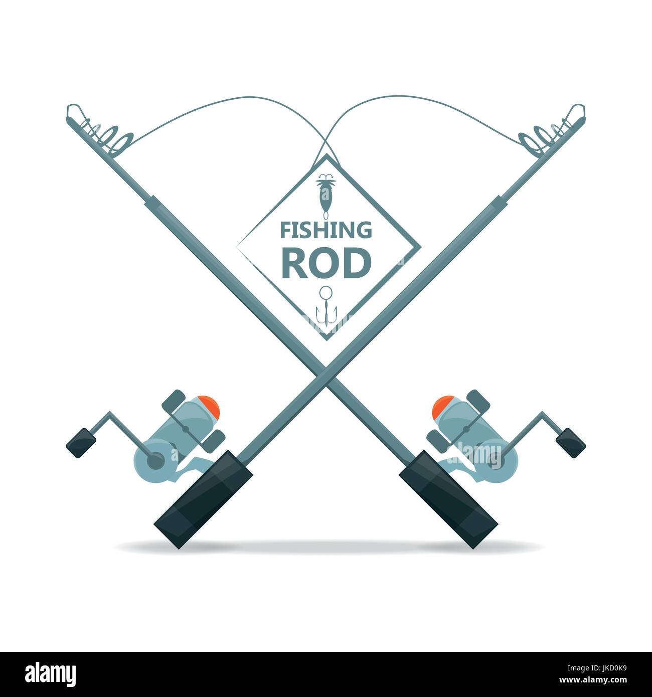 Rod_and_reel Stock Vector Images Alamy