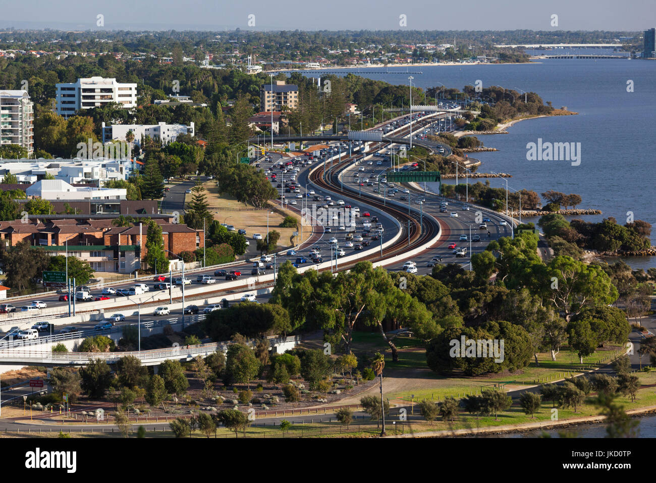 Elevated view of the kwinana freeway hires stock photography and