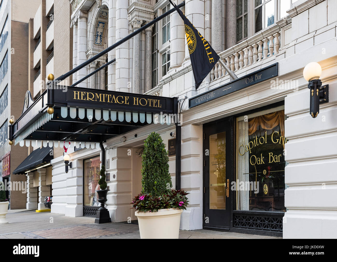 The Hermitage Hotel in downtown Nashville, Tennessee, USA. Stock Photo