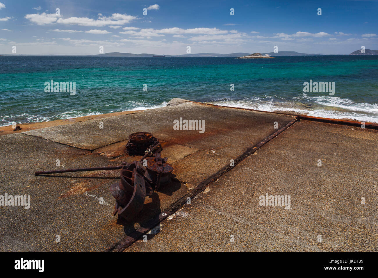 Australia, Western Australia, The Southwest, Albany, Whale World, former Whaling Station, flensing deck Stock Photo