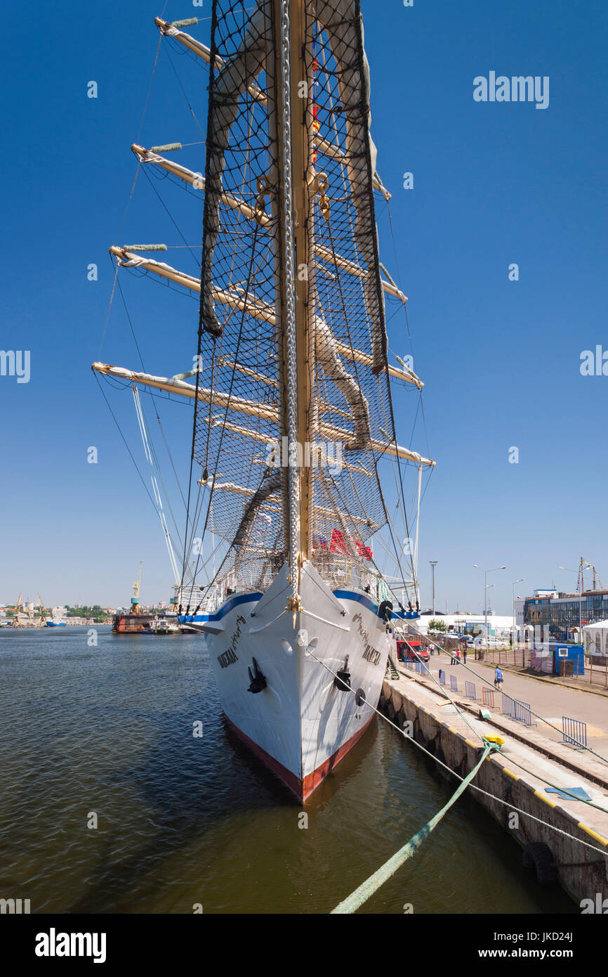 Romania, Black Sea Coast, Constanta, Constanta Port, Black Sea Tall Ships Regatta, Russian tallship, Nadezhda Stock Photo