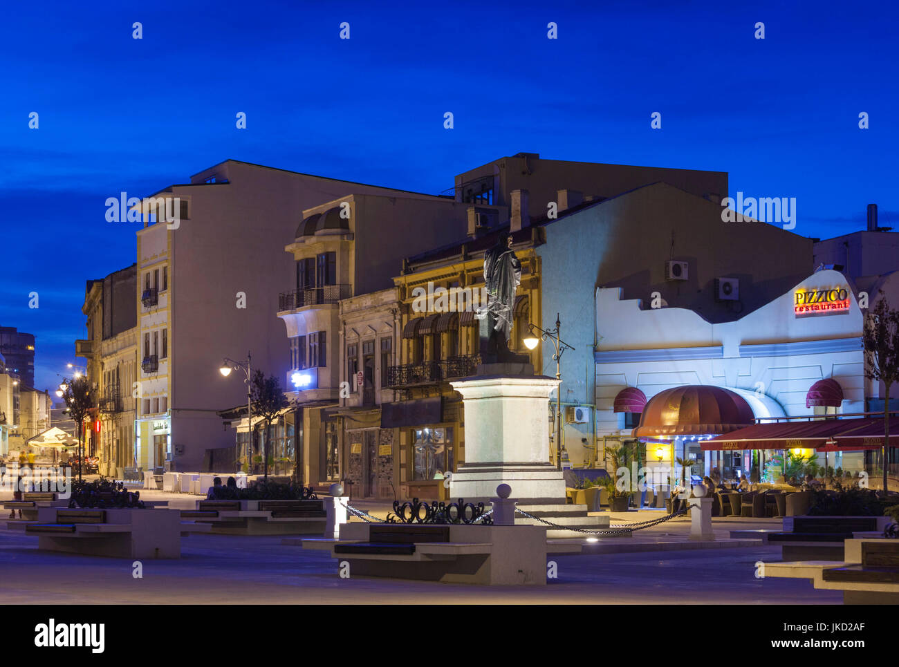 Romania, Black Sea Coast, Constanta, Piata Ovidiu, Ovid Square, with