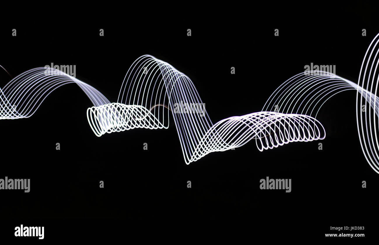 Modern Light Art motion blur photography Stock Photo