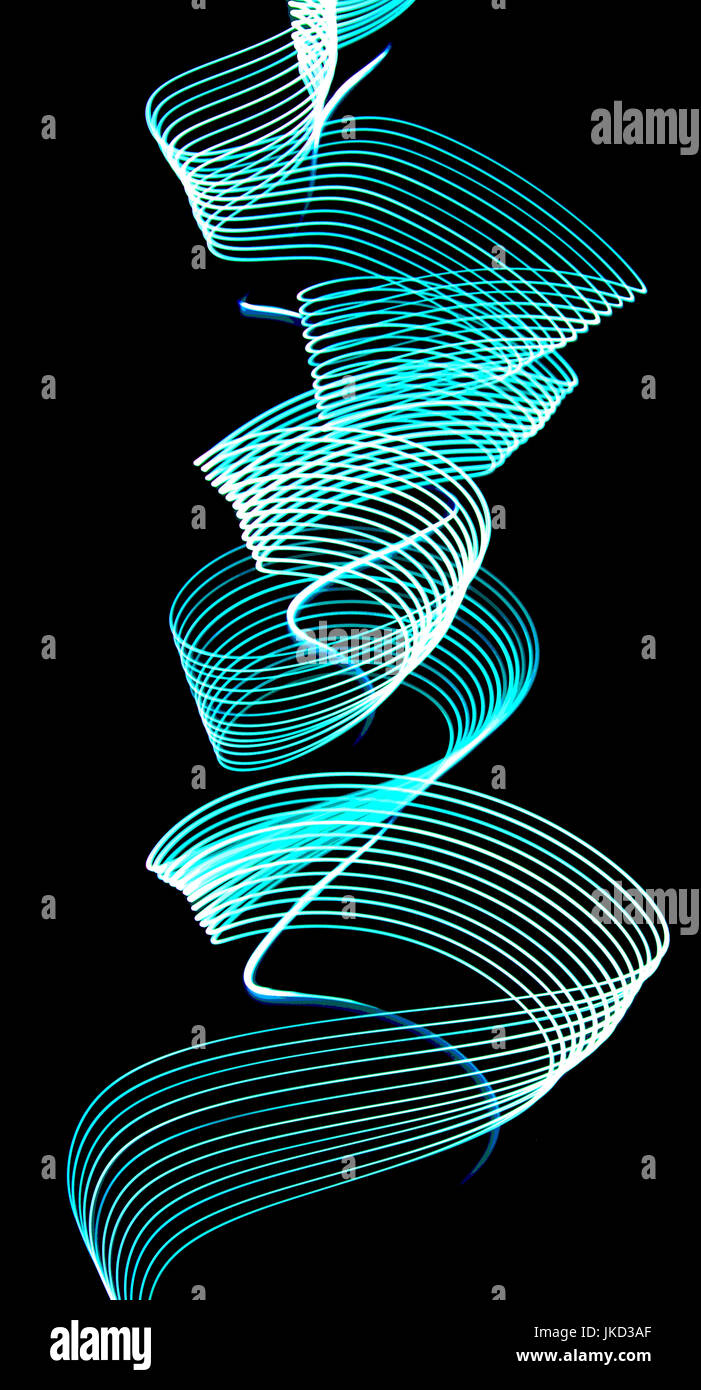 Modern Light Art motion blur photography Stock Photo