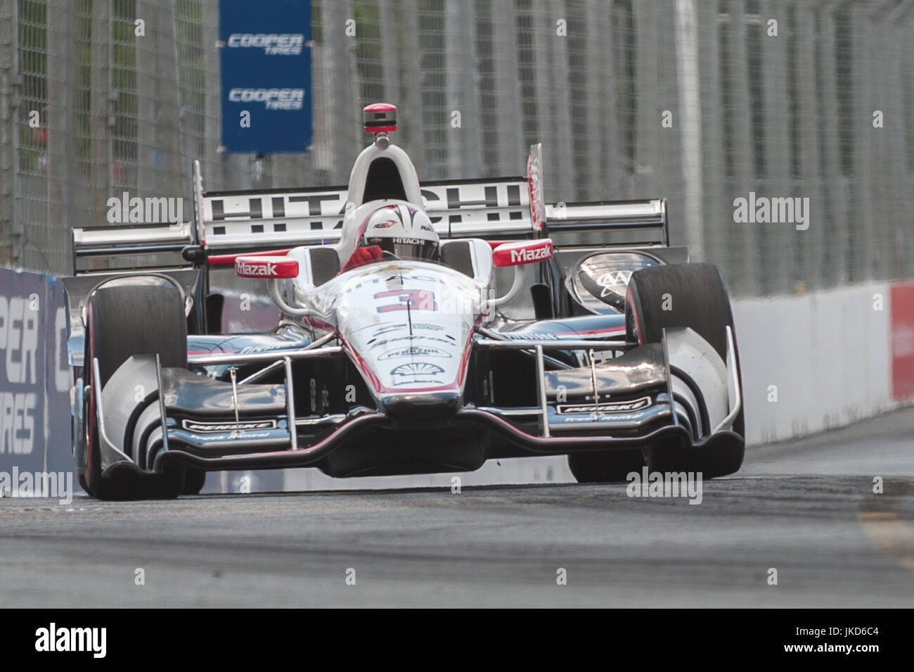 Toronto, ON, Canada. 16th July, 2022. HELIO CASTRONEVES (06) of Sao Paulo,  Brazil travels through the turns during a practice for the Honda Indy  Toronto at the Streets of Toronto Exhibition Place