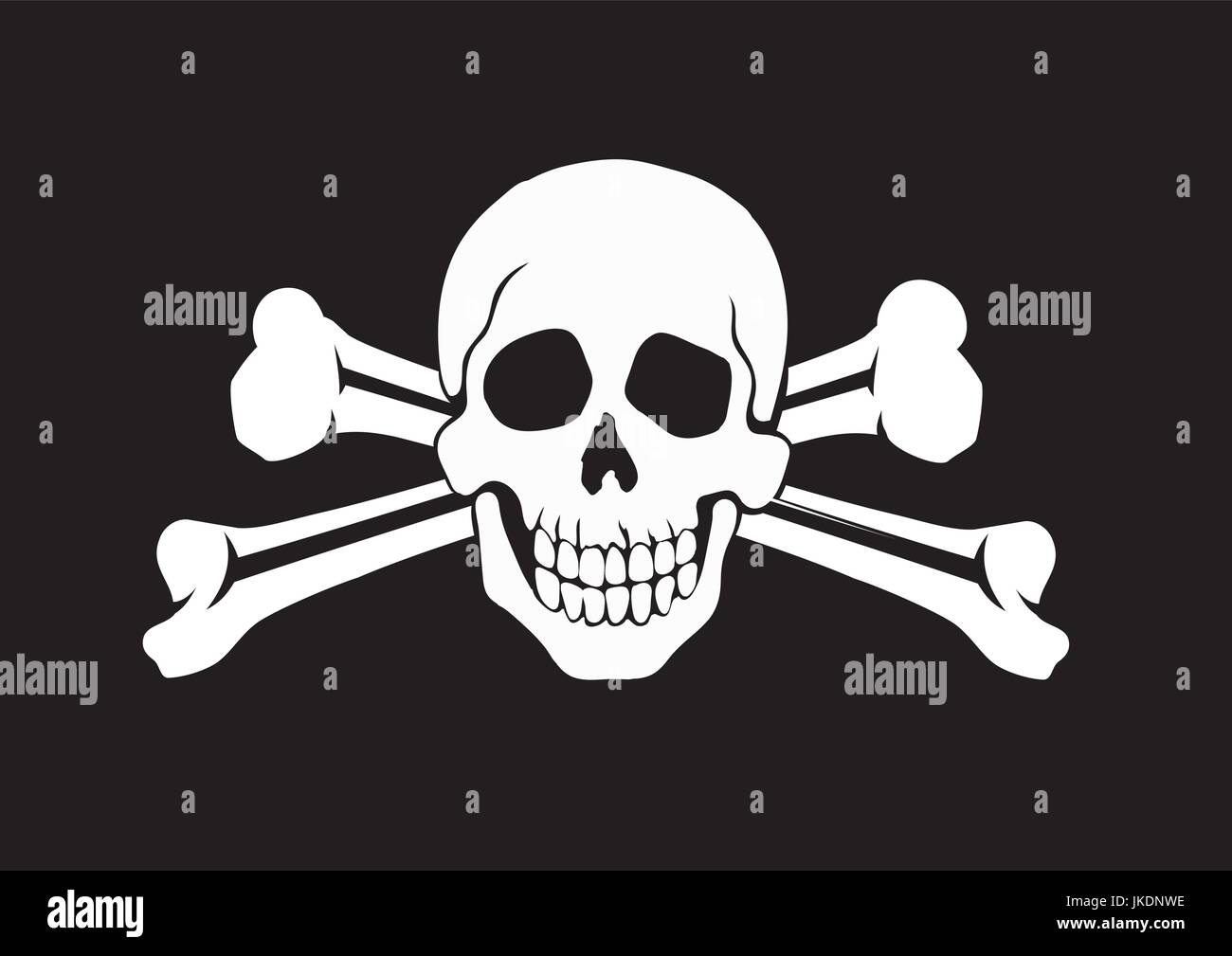 Jolly Roger Flag Stock Vector