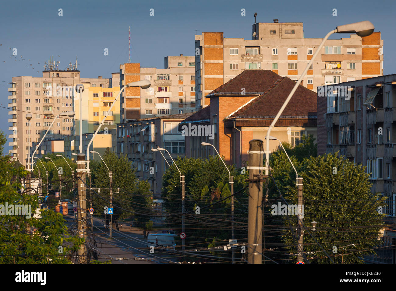 Romania, Maramures Region, Baia Mare, Boulevard Bucharesti Stock Photo