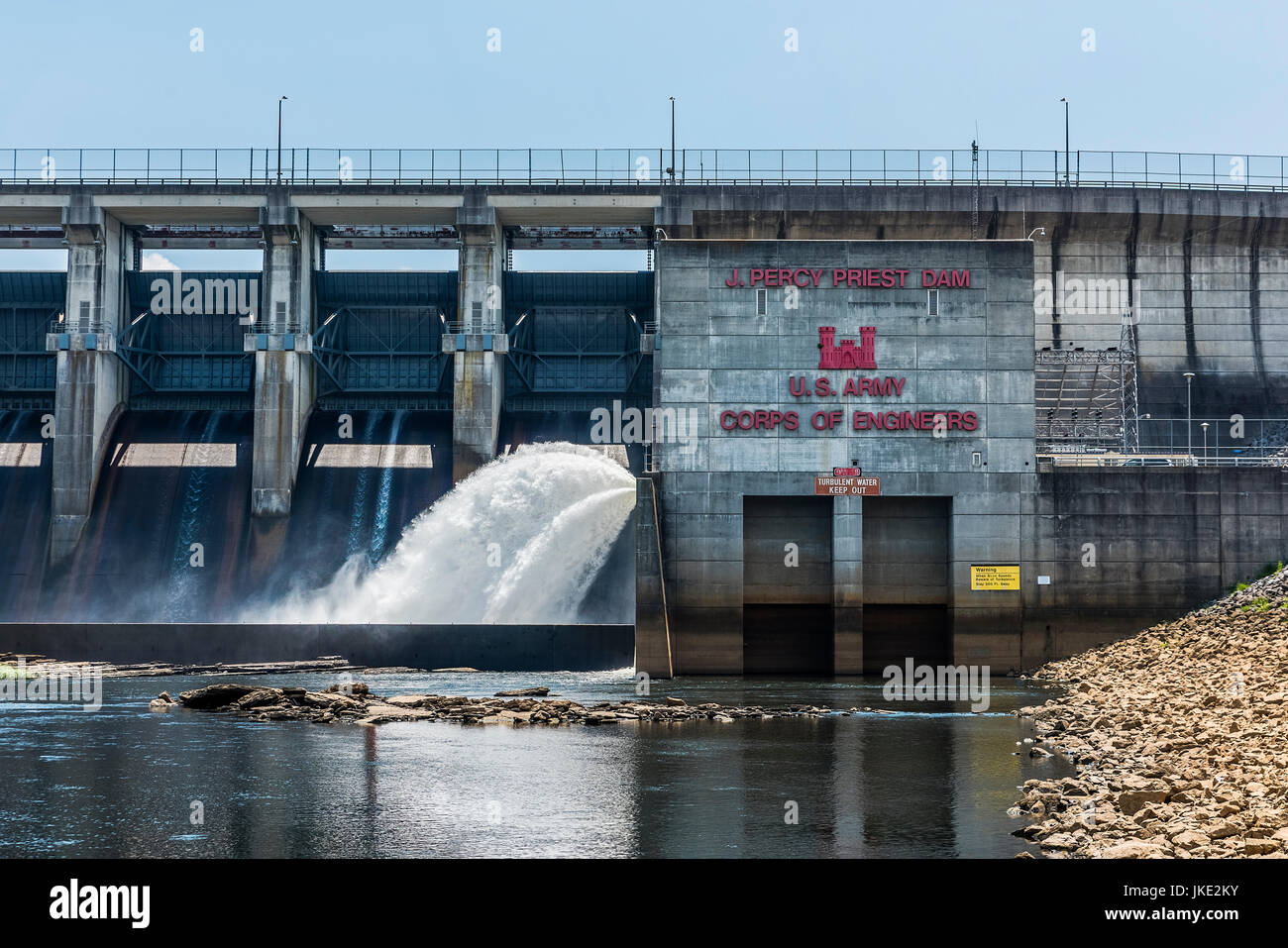 J Percy Priest Dam at Stones River, Tennessee, USA Stock Photo Alamy